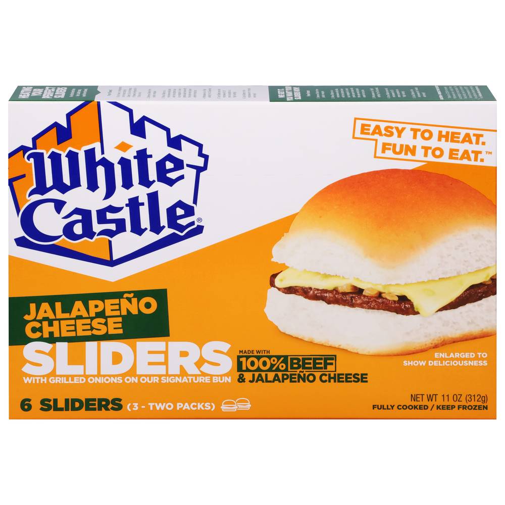 White Castle 100% Beef Sliders, Jalapeno Cheese (11 oz)