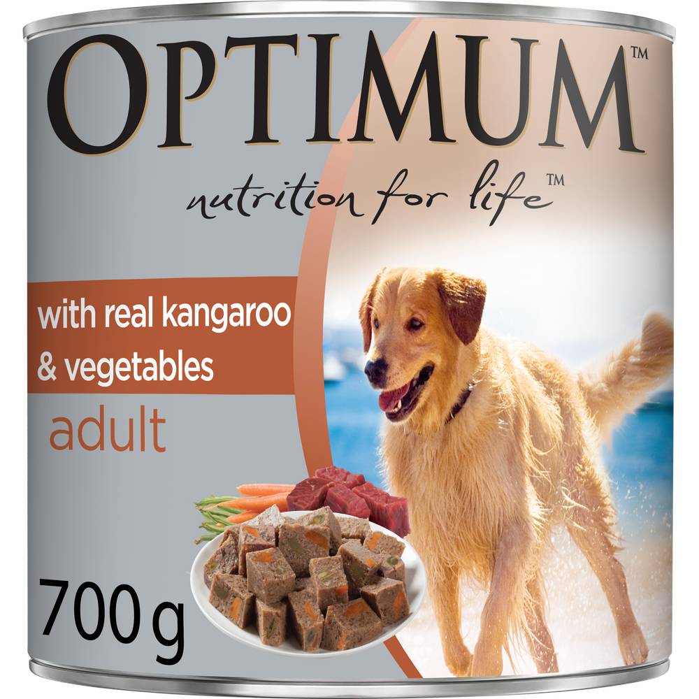 Optimum Grain Free Kangaroo & Vegetables Wet Dog Food (700g)