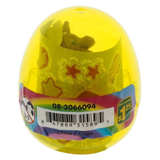 Dollarama Plastic Unicorn In Mini Transparent Egg (##)