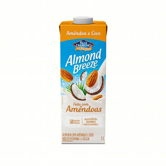 Blue diamond almonds bebida à base de amêndoas e coco almond breeze (1 l)