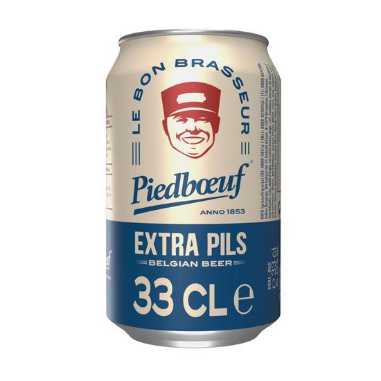 Piedboeuf Extra Pils Belgisch Bier 33 cl Blik