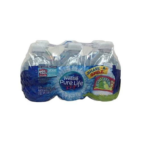 Pure Life Healthy Hydration Purified Water (6 x 8 fl oz)