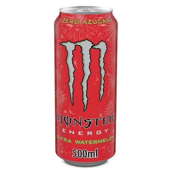 Bebida energética ultra watermelon Monster lata 500 ml