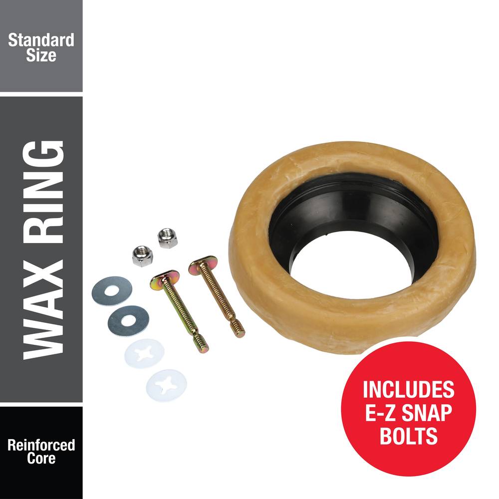 Oatey Johni-Ring 3-in Brown Wax Toilet Wax Ring with Bolts | 31182L