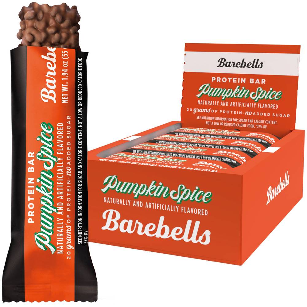 Barebells Protein Bar, Pumpkin Spice (12 x 1.94 oz)