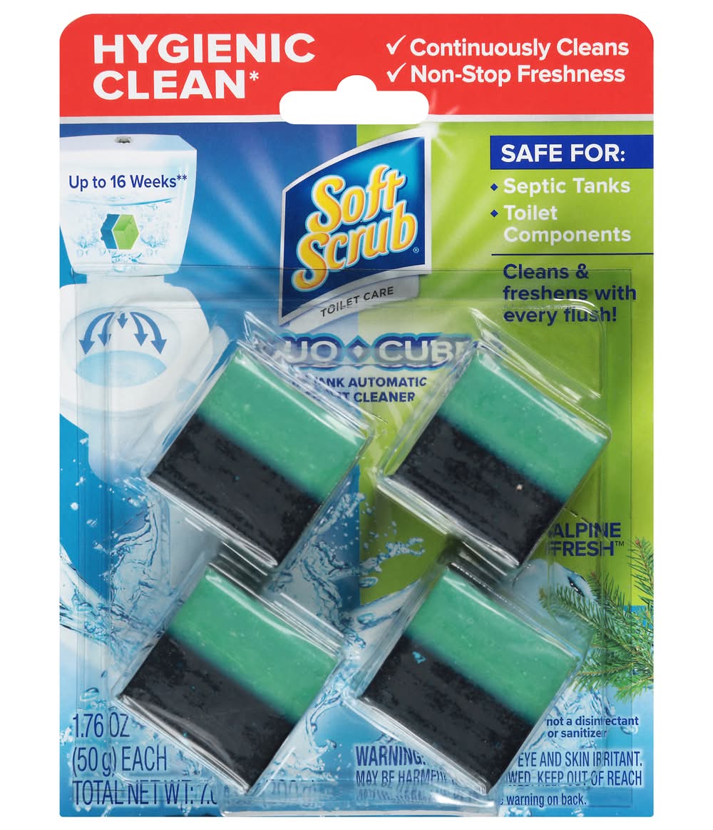 Soft Scrub Duo-Cubes Alpine Fresh Scent In-Tank Toilet Cleaner (7 oz, 4 ct)