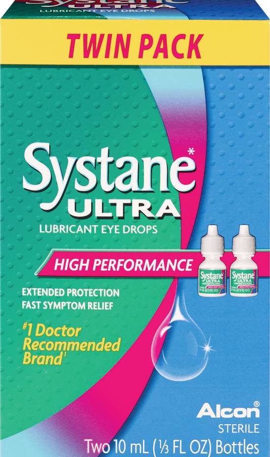 Systane Ultra Lubricant Eye Drops 0.66 OZ, 2CT