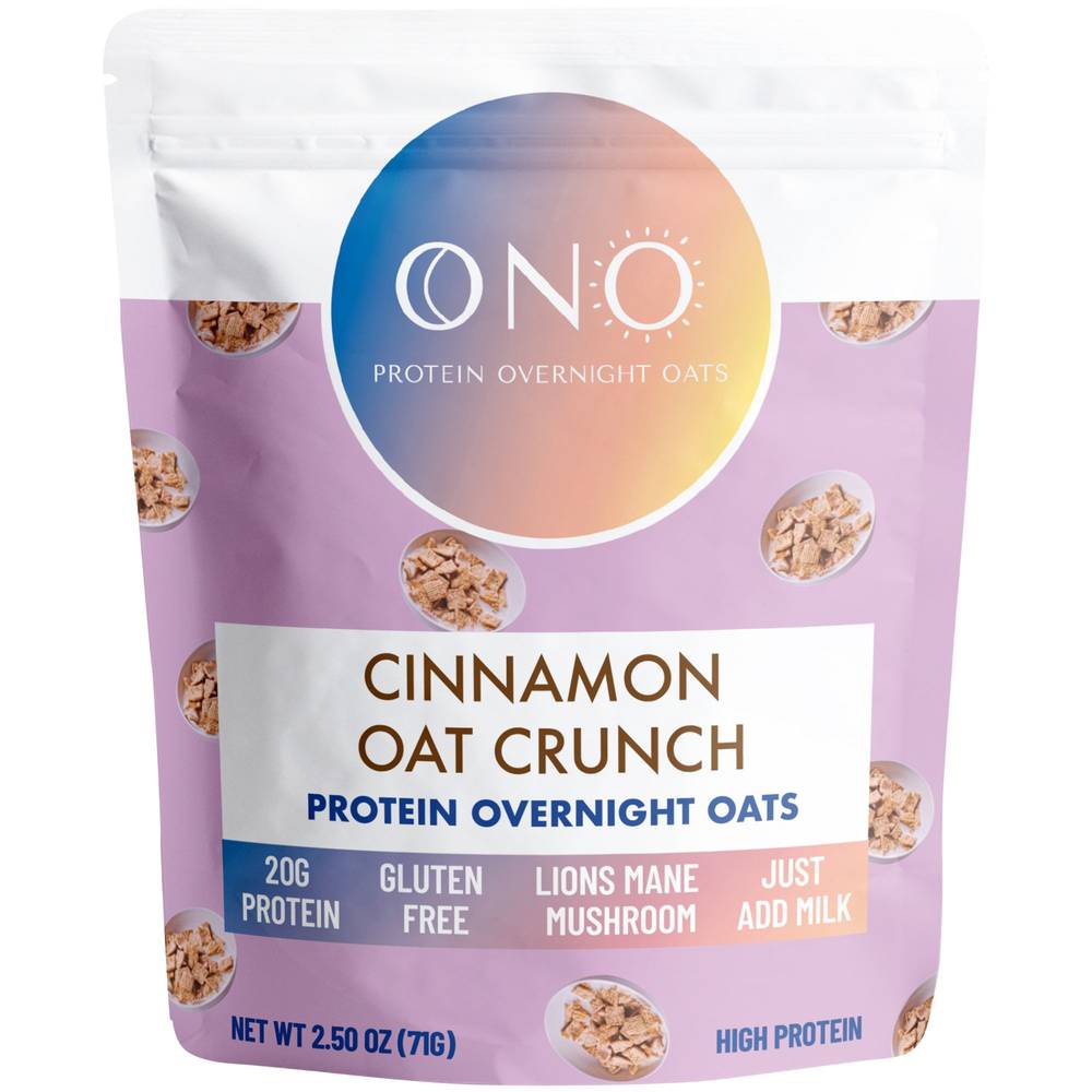 Protein Overnight Oats With Lions Mane Mushroom - Cinnamon Oat Crunch (2.75 Oz. / 1 Bag)