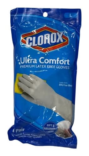 Clorox Premium Ultra Comfort Gloves, Large