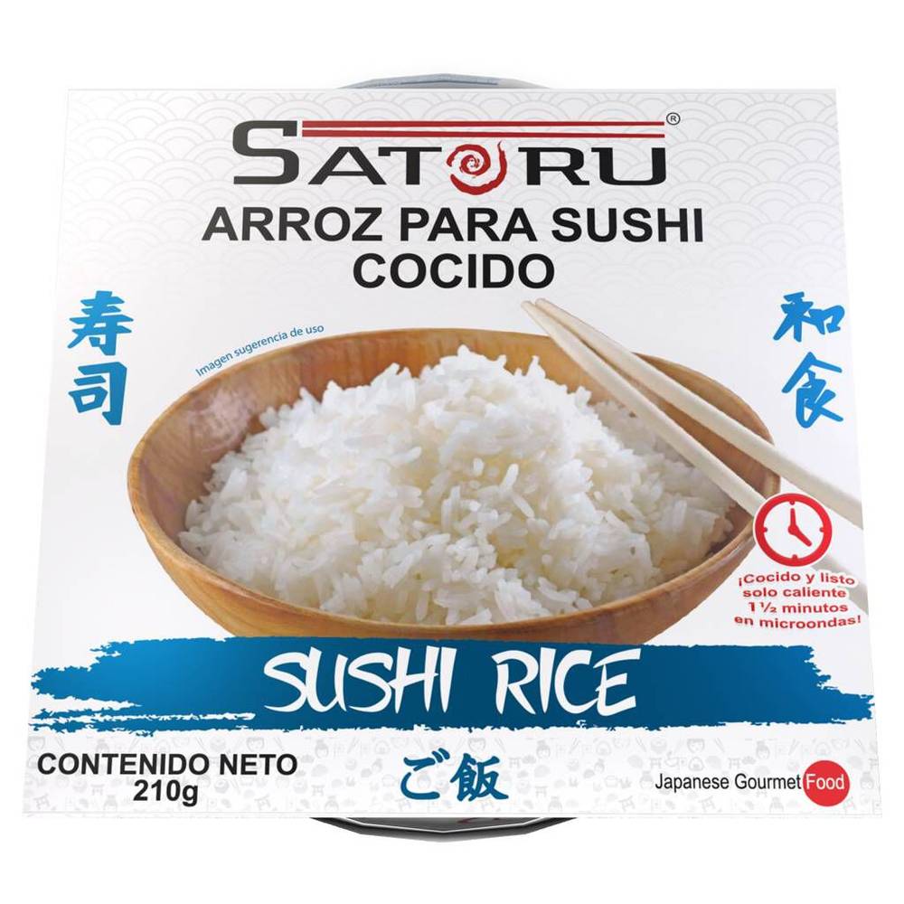 Satoru arroz cocido para sushi (caja 210 g)