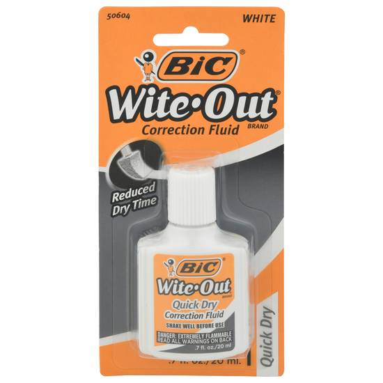 Bic Wite Out Quick Dry White Correction Fluid
