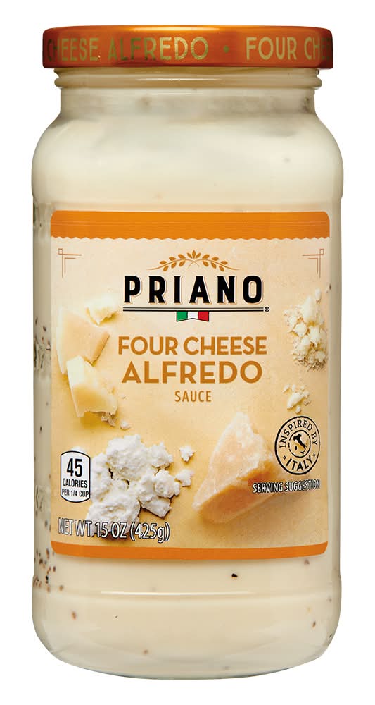 Priano Alfredo Sauce, Four Cheese (15 oz)