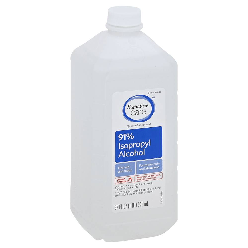 Signature Care 91% Isopropyl Alcohol (32 fl oz)