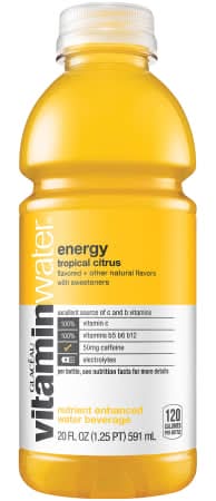 Vitamin Water® Nutrient Enhanced Water Beverage - Energy Tropical Citrus 20oz