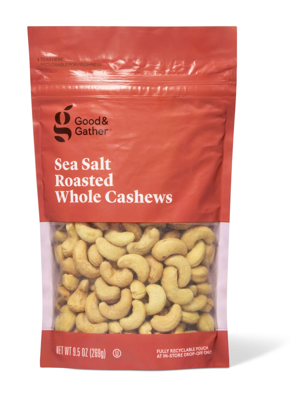 Good & Gather Sea Salt Roasted Whole Cashews (9.5 oz)