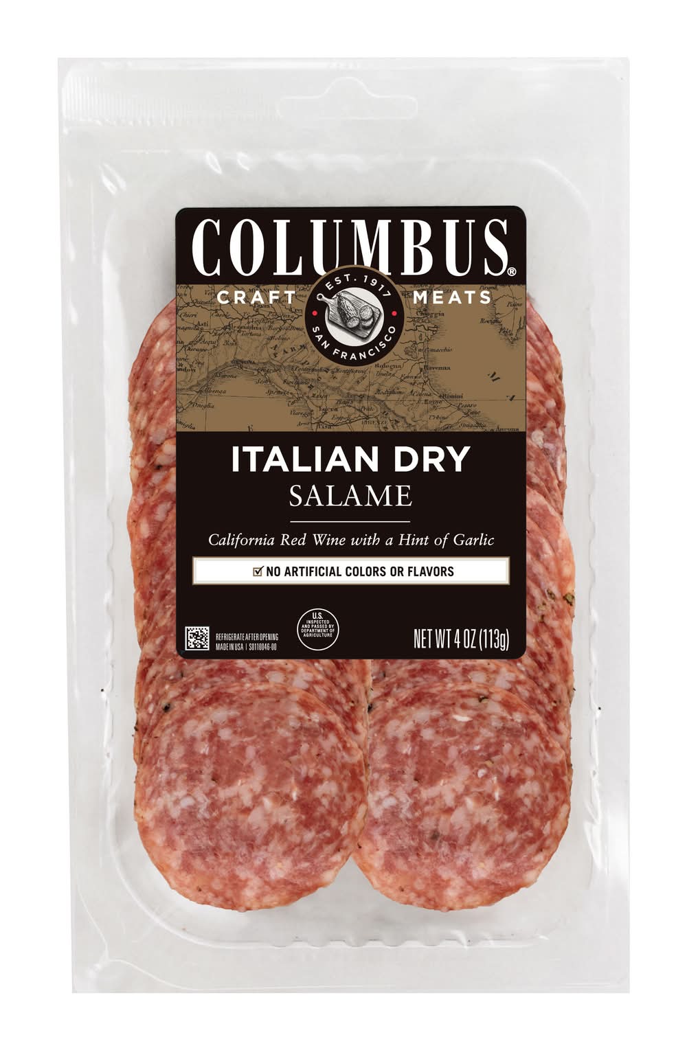 Columbus Italian Dry Salame, Garlic (4 oz)