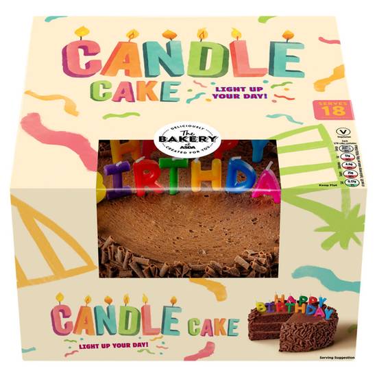 Asda The Bakery Candle Cake