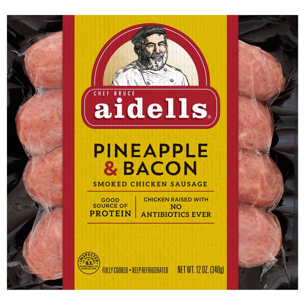 aidells Pineapple & Bacon Smoked Chicken Sausage (12 oz)