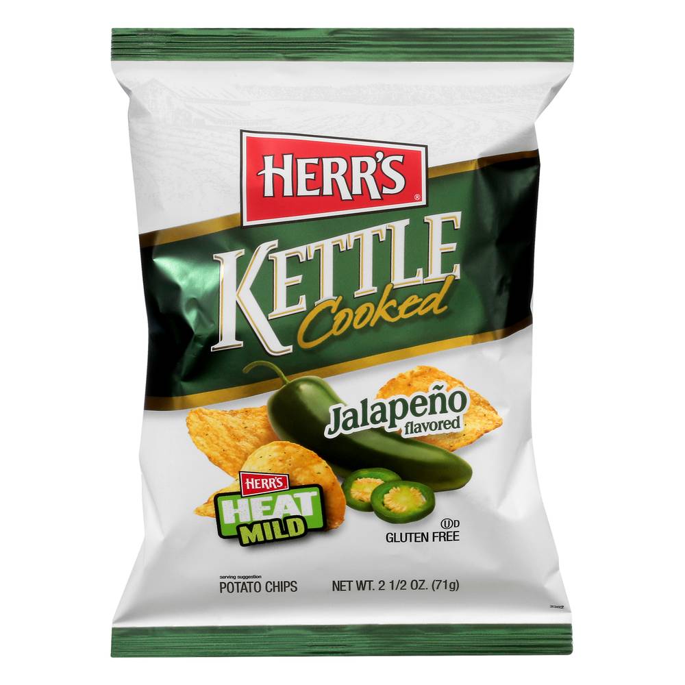 Herr's Kettle Cooked Jalapeno Potato Chips (2.5 oz)