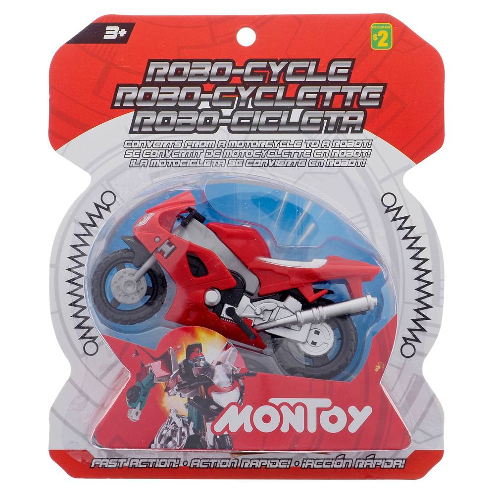 Montoy Plastic Robot Transformer Motorcycle Toy