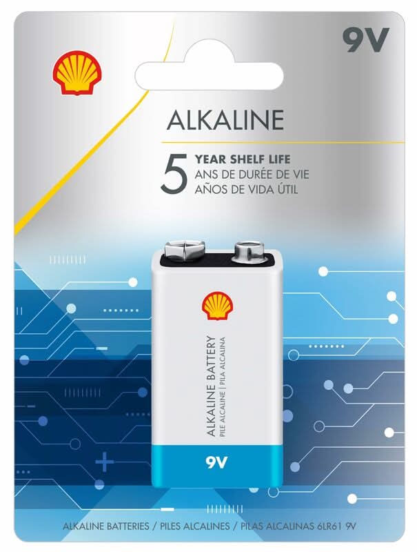 Shell Alkaline 9V Battery 1-Pack