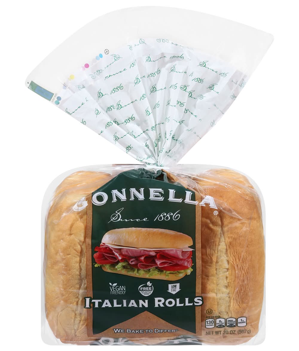 Gonnella Baking Co. Soft Italian Rolls (3.33 oz, 6 ct)
