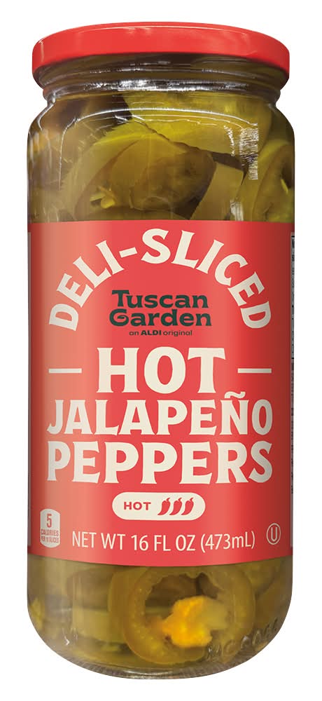 Tuscan Garden Deli-Sliced Hot Jalapeño Peppers (16 fl oz)