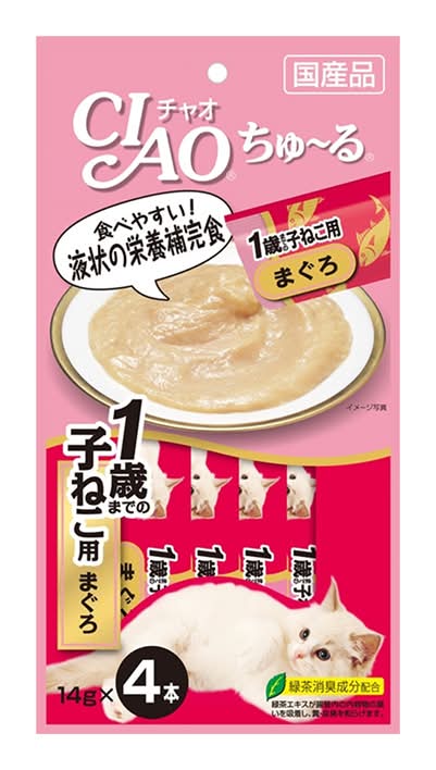 CIAO啾嚕肉泥-幼貓肉泥(鮪魚) <56g克 x 1 x 1Bag包>