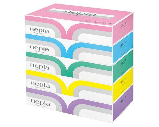 367035：ネピア プレミアム ソフトティシュ 5個パック  / nepia Premium Soft tissue paper five pack
