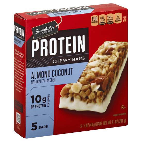 Signature Select Almond Coconut Chewy Bars (5 x 1.4 oz)