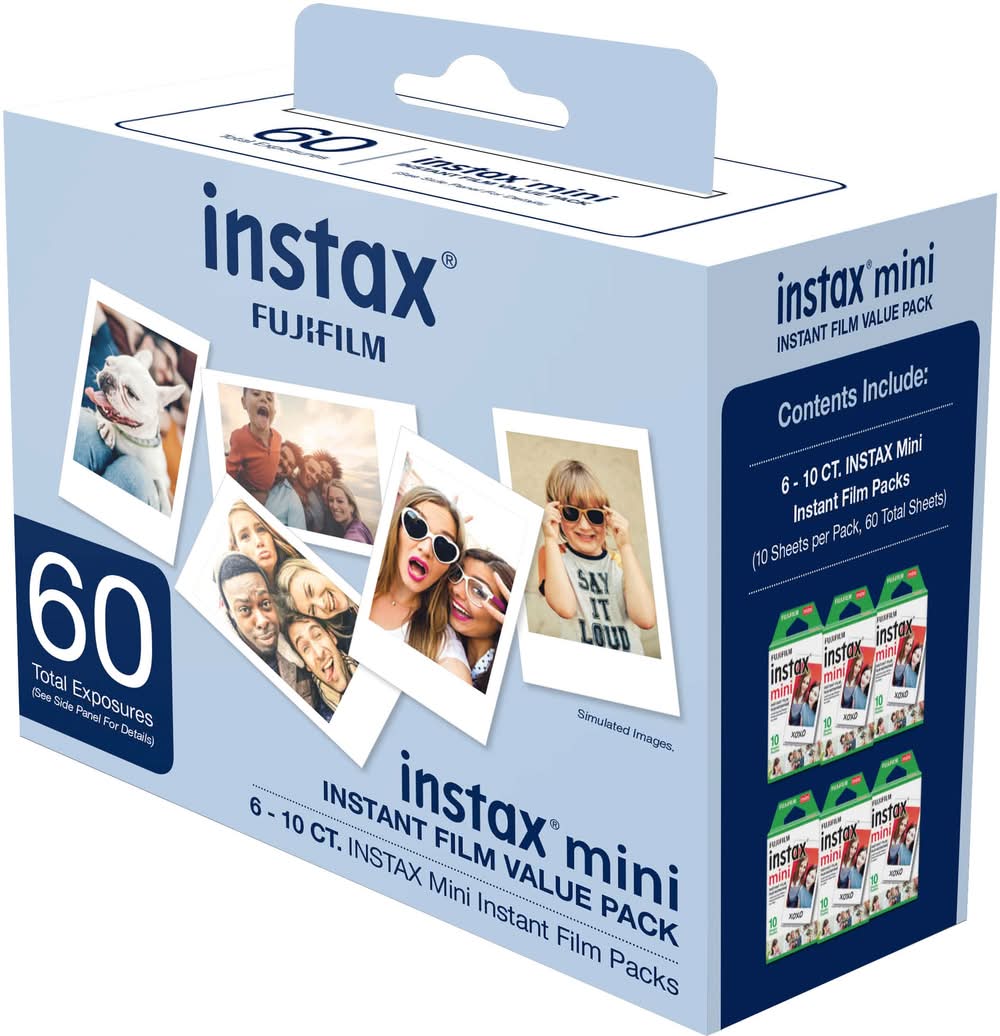 Fujifilm - instax mini Instant Film Value Pack - White