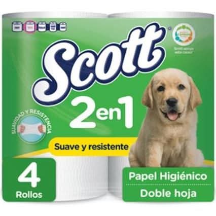 Papel Higiénico Scott 2 En 1 4 Un