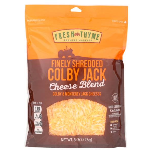 Fresh Thyme Finely Shredded Colby Jack Cheese Blend