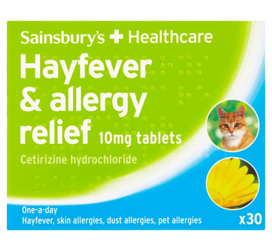 Sainsbury's Hayfever & Allergy Relief 10 mg (30 pack)