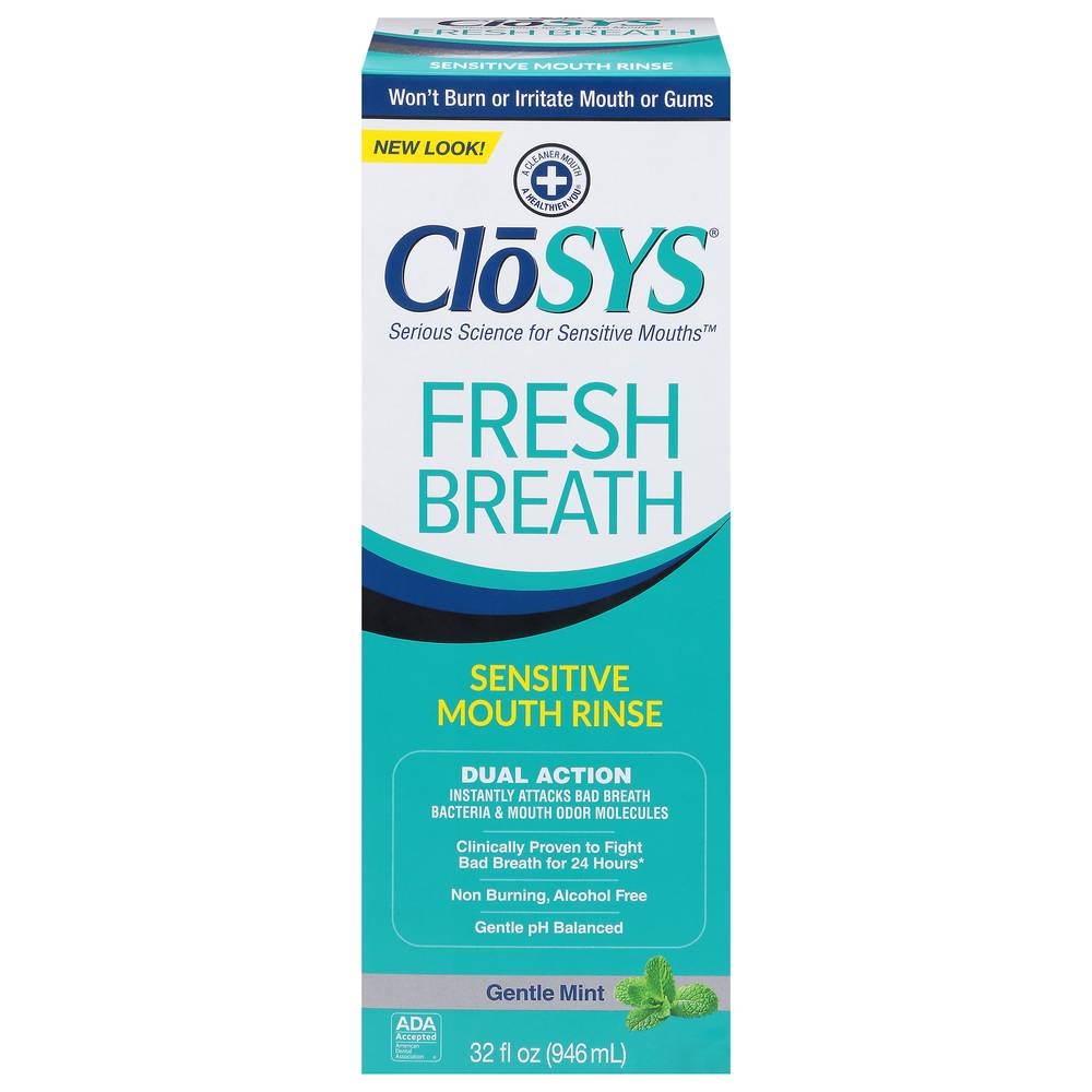 Closys Sensitive Fresh Breath Mouthwash (gentle mint)