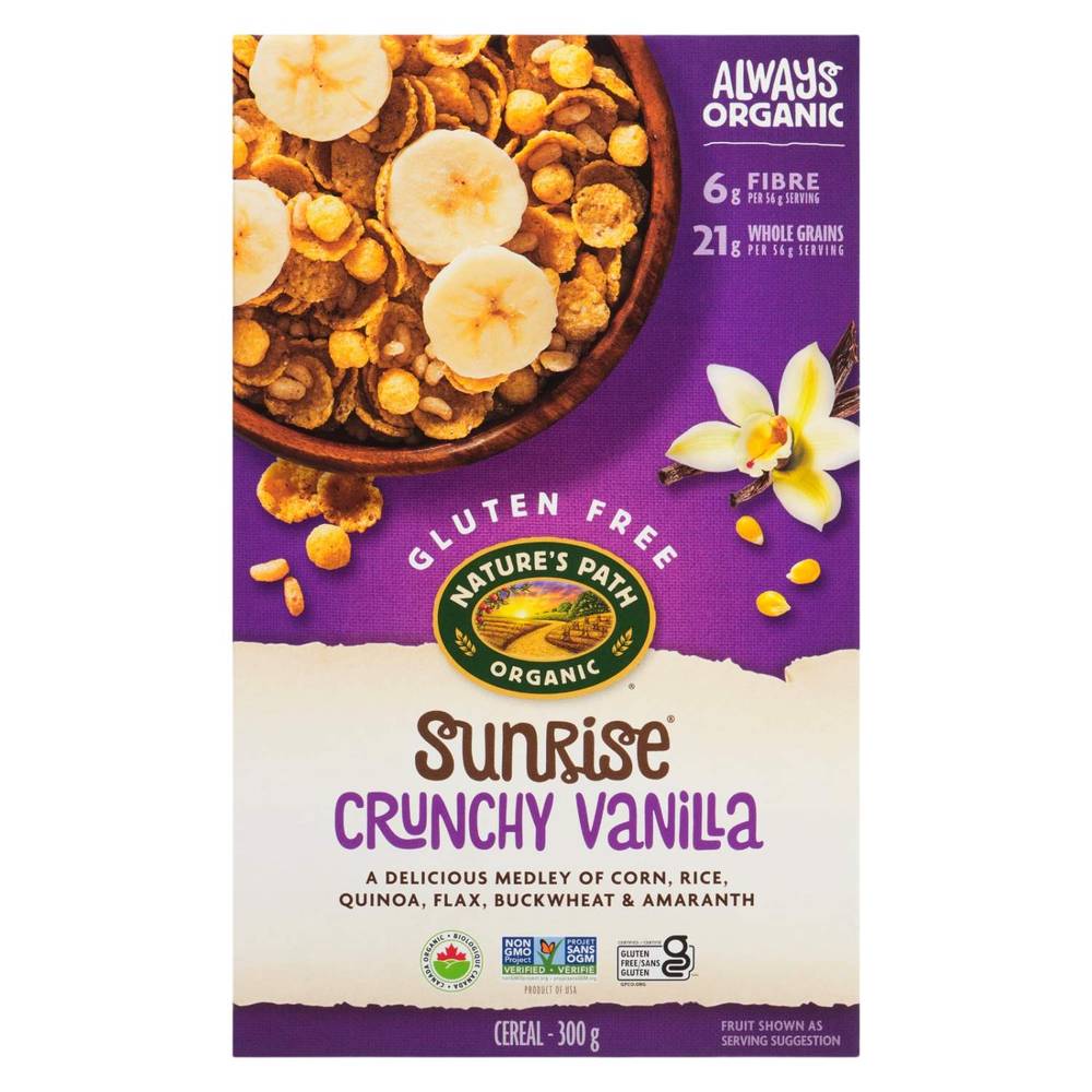 Nature's Path Sunrise Crunchy Vanilla Breakfast Cereal (300 g)