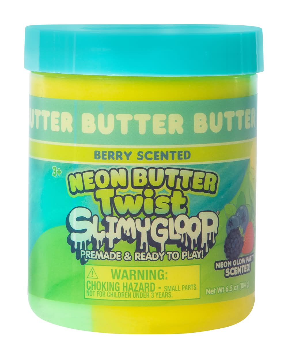 Neon Butter Twist Slimygloop® Slime 6.3oz Green/Yellow
