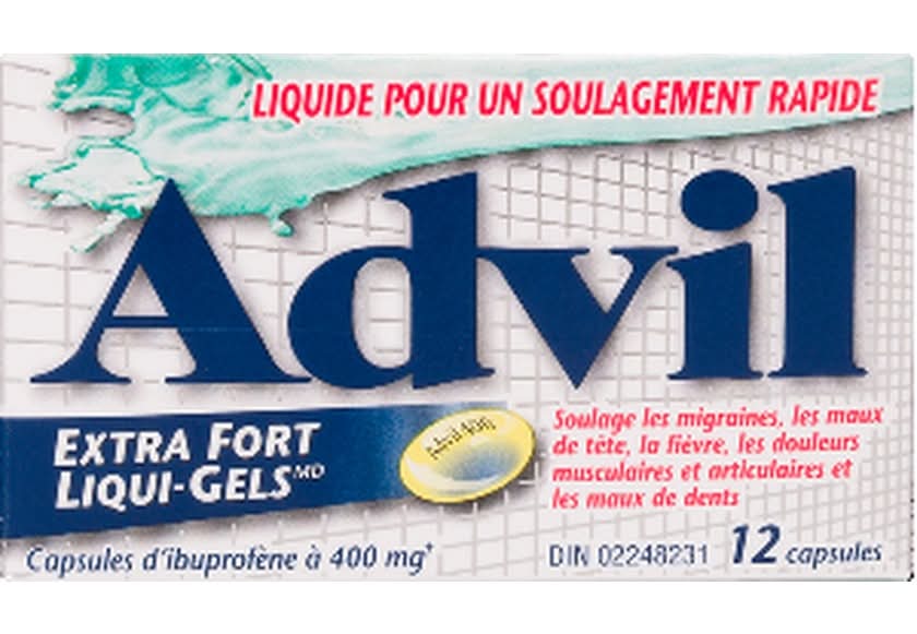 Advil Liquid Fast Liqui Gels Extra Strength Relief Ibuprofen Capsules 400 mg (12 ct)