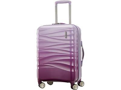 American Tourister Cascade 22 Hardside Carry-On Suitcase, 4-Wheeled Spinner, Purple Haze  (143244-4321)