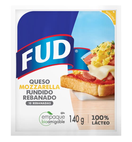 FUD · Queso mozzarella rebanado (10 un)