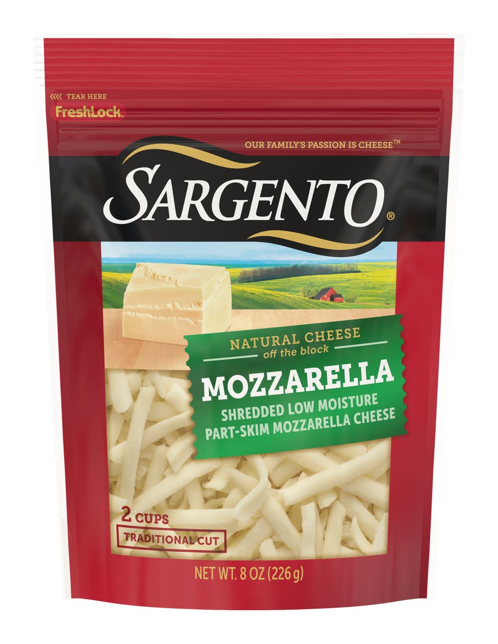 Sargento Shredded Traditional Cut Mozzarella Cheese (8 oz)