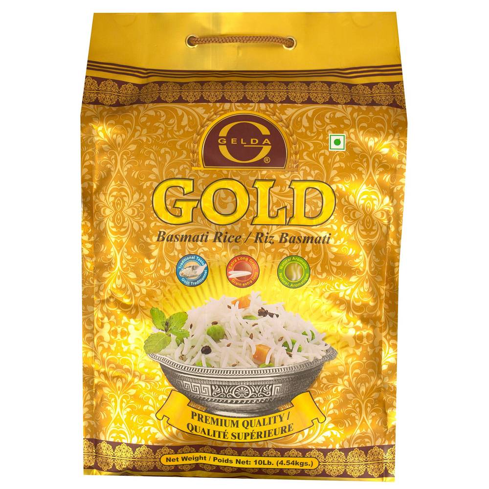 Gelda - Sac De Riz Basmati Gold De 4,54 Kg