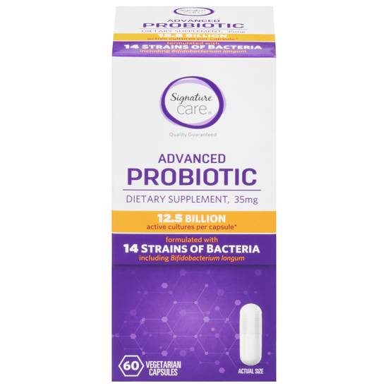 Signature Care 35 mg Advanced Probiotic Vegetarian Capsules (60 ct)