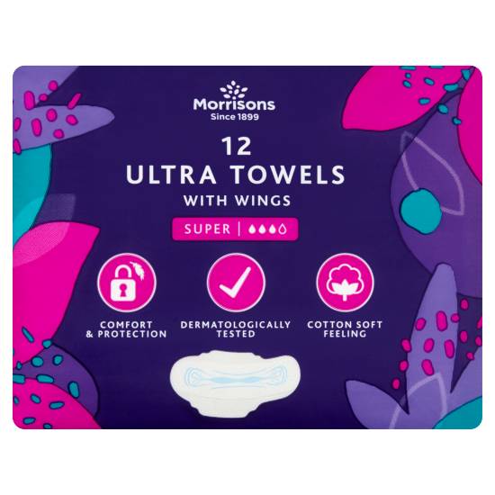 Morrisons Super Ultra Towels With Wings (2.72oz)