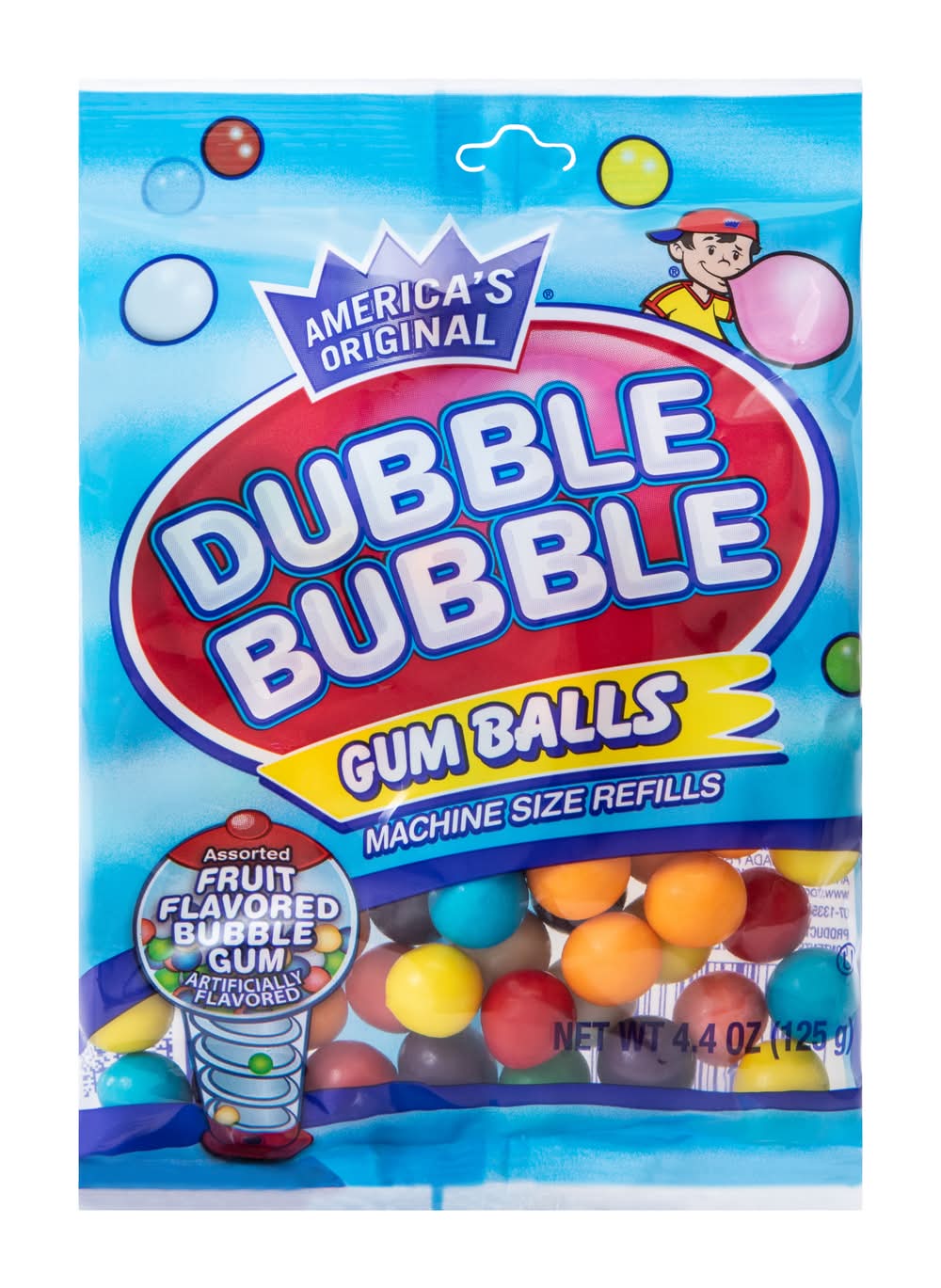 Dubble Bubble® Machine Size Refills Gum Balls 4.4oz