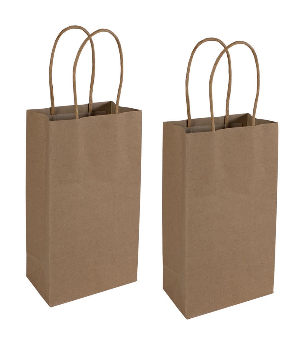 321 Party! Brown Gift Bags 2 Ct