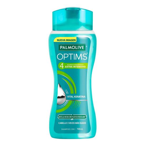 Palmolive shampoo optims 2 en 1 nivel 4 (botella 700 ml)