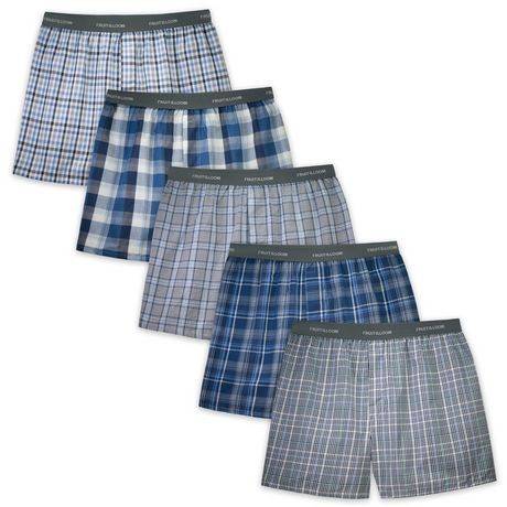 Fruit of the Loom Assorted Blues Boxer Shorts