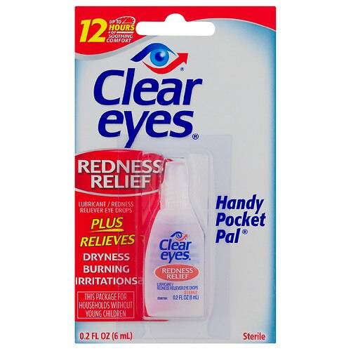 Clear Eyes Handy Pocket Pal Redness Relief Eye Drops - 0.2 fl oz