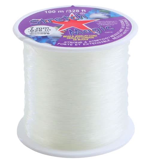 Stretch Magic Clear Bead and Jewelry Cord 3937 Inches, 0.28"